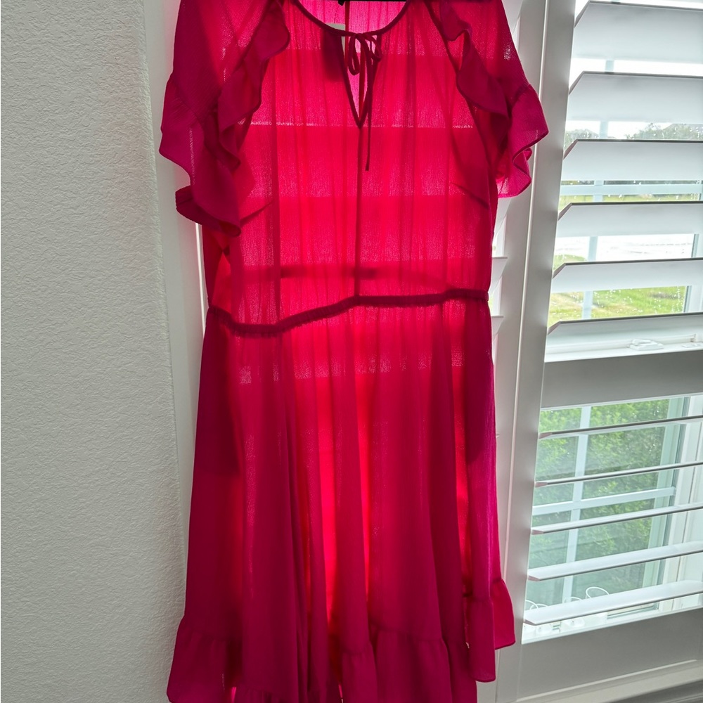 Lane Bryant pink maxi dress size 24 BNWT